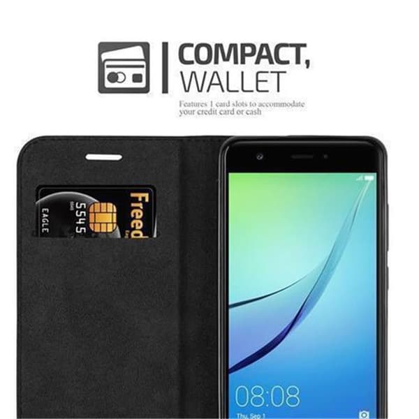 Huawei NOVA Fodral Skal Plånboksfodral Case med magnetisk stängning, ståfunktion och kortficka