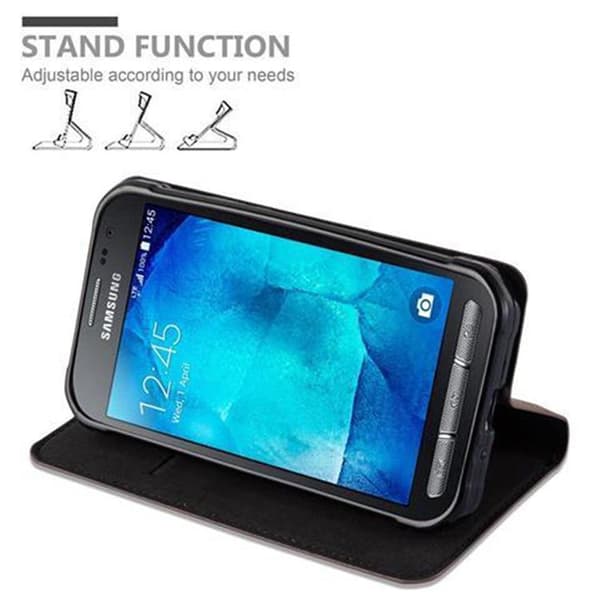 Lommebokdeksel til Samsung Galaxy XCover 3 Deksel med magnetisk lukking, stativfunksjon og kortlomme