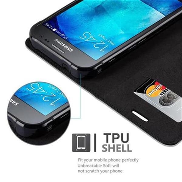Lommebokdeksel til Samsung Galaxy XCover 3 Deksel med magnetisk lukking, stativfunksjon og kortlomme