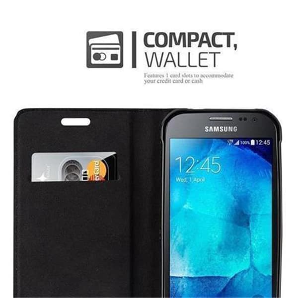 Lommebokdeksel til Samsung Galaxy XCover 3 Deksel med magnetisk lukking, stativfunksjon og kortlomme