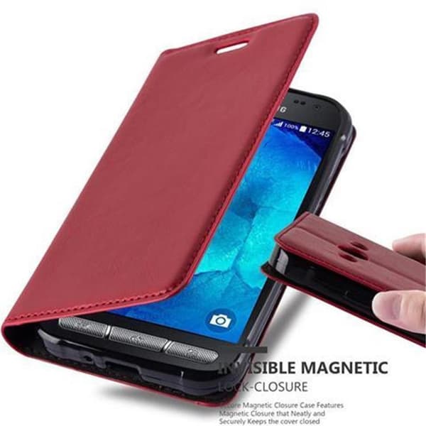 Lommebokdeksel til Samsung Galaxy XCover 3 Deksel med magnetisk lukking, stativfunksjon og kortlomme
