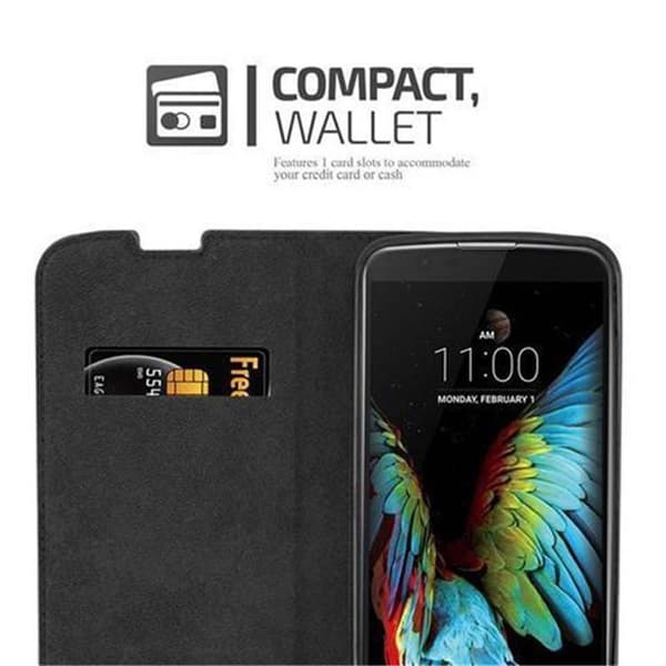 LG K10 2016 Fodral Skal Plånboksfodral Case med magnetisk stängning, ståfunktion och kortficka