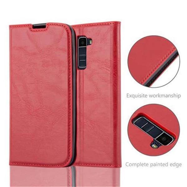 LG K10 2016 Fodral Skal Plånboksfodral Case med magnetisk stängning, ståfunktion och kortficka