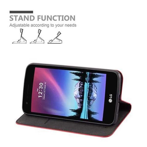 LG K4 2017 Fodral Skal Plånboksfodral Case med magnetisk stängning, ståfunktion och kortficka