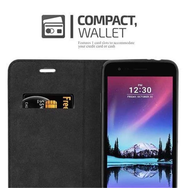 LG K4 2017 Fodral Skal Plånboksfodral Case med magnetisk stängning, ståfunktion och kortficka