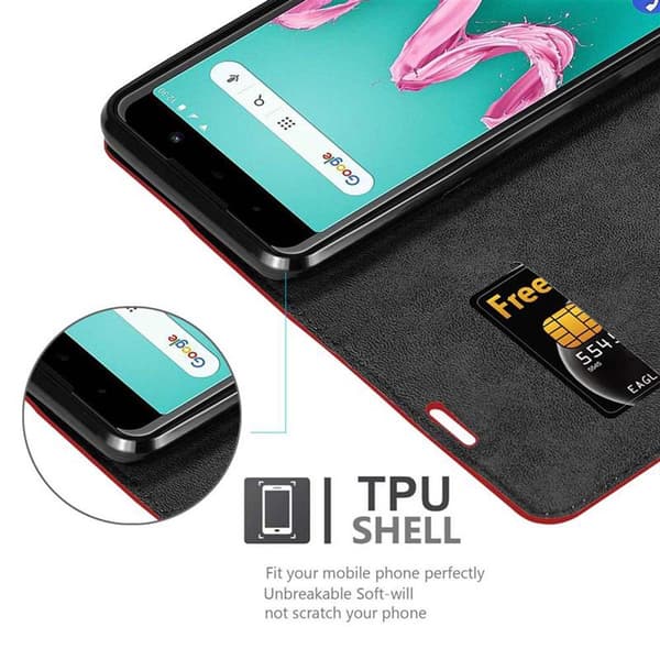 WIKO LENNY 5 Suojakotelo Suojakuori Lompakkokotelo Matkapuhelinkotelo jossa magneettisuljenta, jalusta-toiminto ja korttitasku