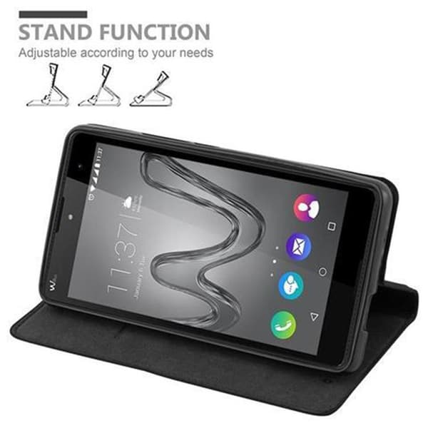 WIKO ROBBY Fodral Skal Plånboksfodral Case med magnetisk stängning, ståfunktion och kortficka