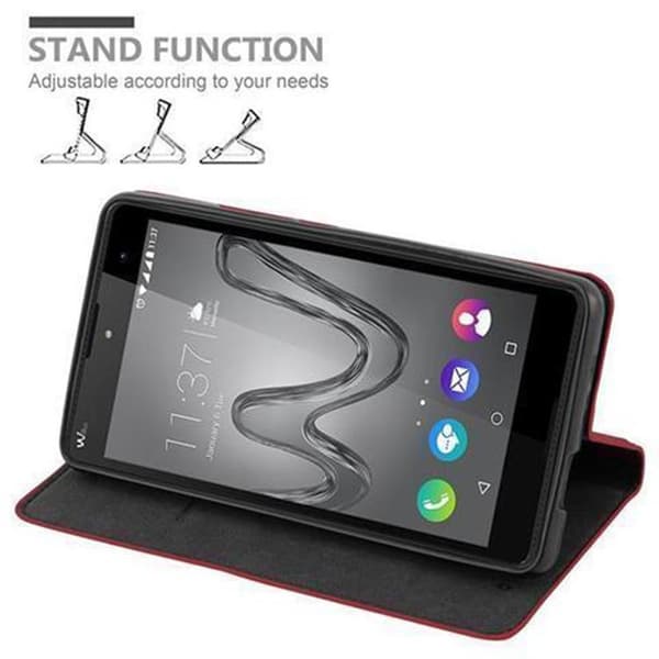 WIKO ROBBY Fodral Skal Plånboksfodral Case med magnetisk stängning, ståfunktion och kortficka