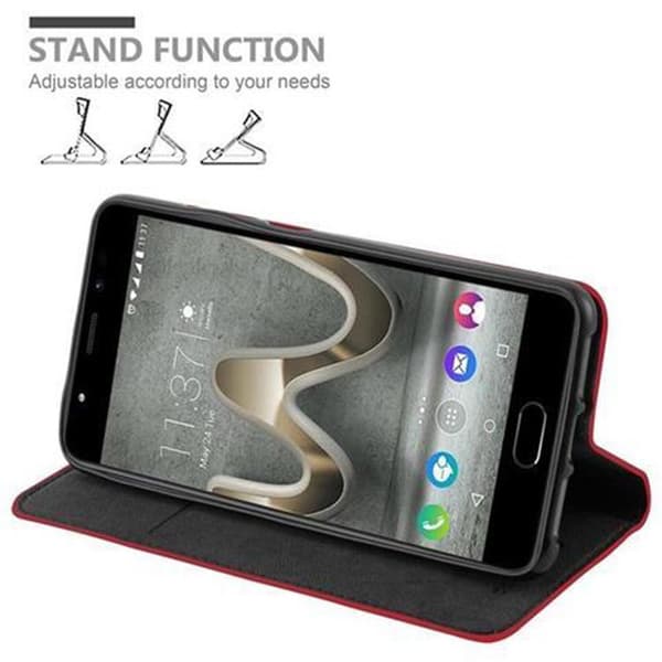 WIKO U FEEL PRIME Fodral Skal Plånboksfodral Case med magnetisk stängning, ståfunktion och kortficka