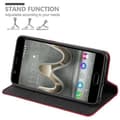 Miniatyrbild 4 av 6: WIKO U FEEL PRIME Fodral Skal Plånboksfodral Case med magnetisk stängning, ståfunktion och kortficka