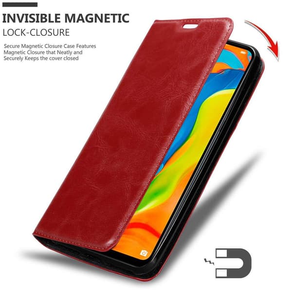 Huawei P30 LITE Suojakotelo Suojakuori Lompakkokotelo Matkapuhelinkotelo jossa magneettisuljenta, jalusta-toiminto ja korttitasku