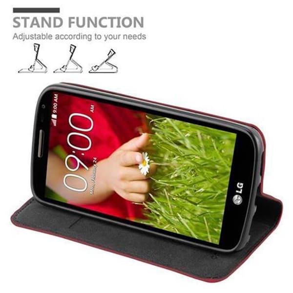 LG G2 MINI Fodral Skal Plånboksfodral Case med magnetisk stängning, ståfunktion och kortficka
