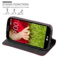Miniatyrbild 5 av 7: LG G2 MINI Fodral Skal Plånboksfodral Case med magnetisk stängning, ståfunktion och kortficka