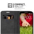 Miniatyrbild 7 av 7: LG G2 MINI Fodral Skal Plånboksfodral Case med magnetisk stängning, ståfunktion och kortficka