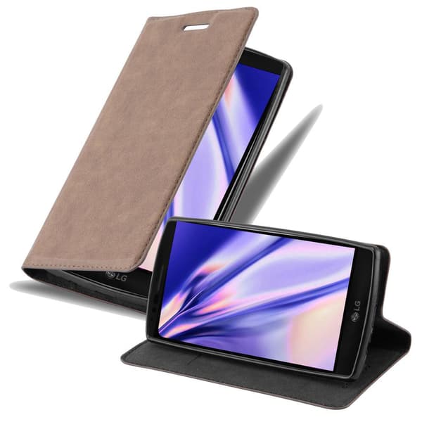 Lommebokdeksel til LG G FLEX 2 Deksel med magnetisk lukking, stativfunksjon og kortlomme KAFFEBRUNN