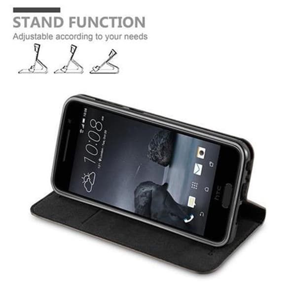 HTC ONE A9 Suojakotelo Suojakuori Lompakkokotelo Matkapuhelinkotelo jossa magneettisuljenta, jalusta-toiminto ja korttitasku