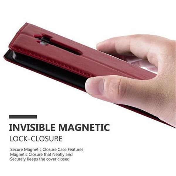 LG G3 Fodral Skal Plånboksfodral Case med magnetisk stängning, ståfunktion och kortficka