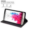Miniatyrbild 8 av 8: LG G3 Fodral Skal Plånboksfodral Case med magnetisk stängning, ståfunktion och kortficka