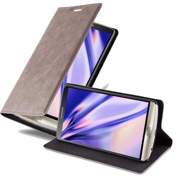 LG G3 Fodral Skal Plånboksfodral Case med magnetisk stängning, ståfunktion och kortficka