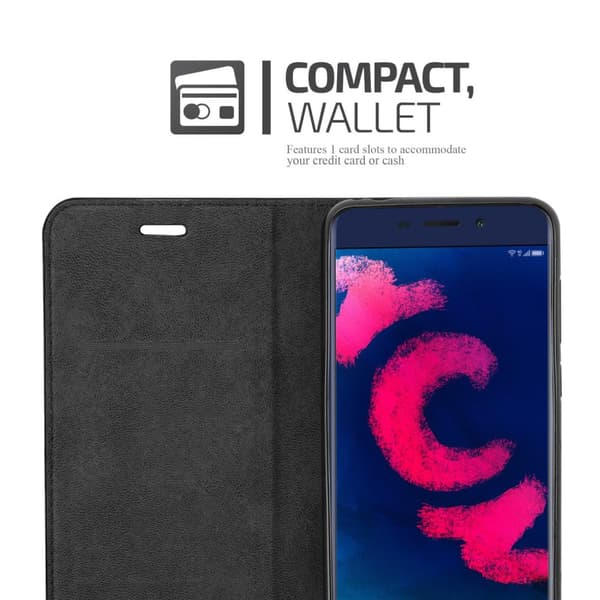 Lommebokdeksel til Honor 6C PRO Deksel med magnetisk lukking, stativfunksjon og kortlomme