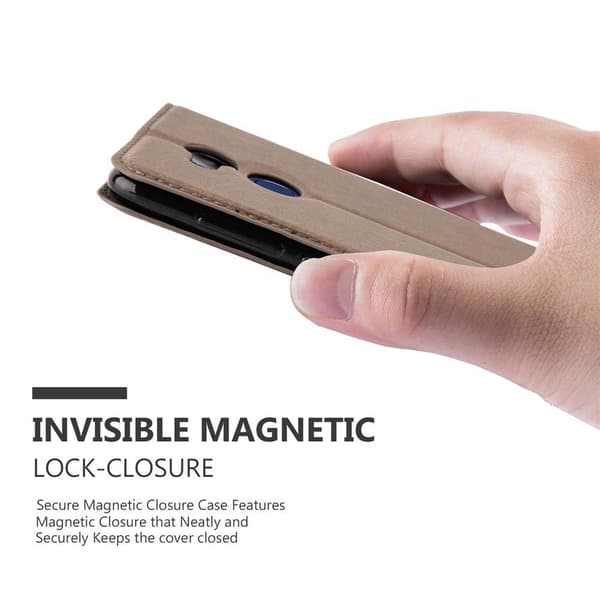 Lommebokdeksel til Honor 6C PRO Deksel med magnetisk lukking, stativfunksjon og kortlomme