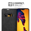 Miniatyrbild 4 av 8: Huawei P20 LITE 2018 / NOVA 3E Fodral Skal Plånboksfodral Case med magnetisk stängning, ståfunktion och kortficka