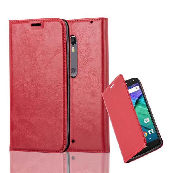 Motorola MOTO X STYLE Suojakotelo Suojakuori Lompakkokotelo Matkapuhelinkotelo jossa magneettisuljenta, jalusta-toiminto ja korttitasku