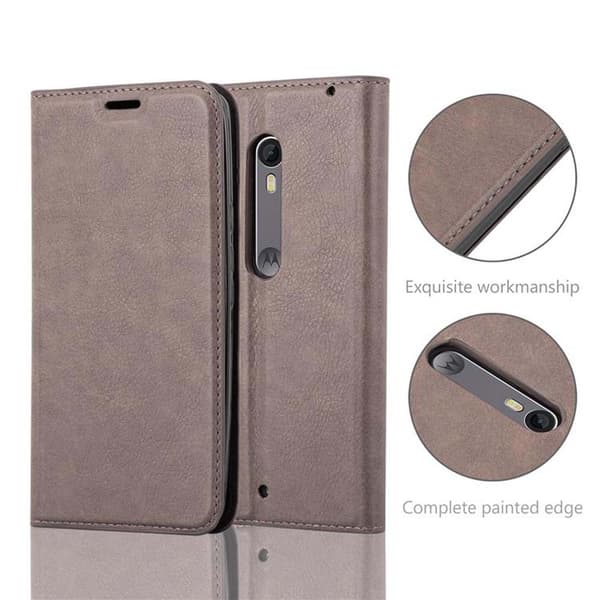 Motorola MOTO X STYLE Suojakotelo Suojakuori Lompakkokotelo Matkapuhelinkotelo jossa magneettisuljenta, jalusta-toiminto ja korttitasku