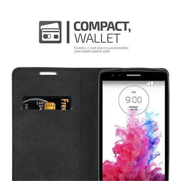 LG G3 MINI / G3 S Suojakotelo Suojakuori Lompakkokotelo Matkapuhelinkotelo jossa magneettisuljenta, jalusta-toiminto ja korttitasku