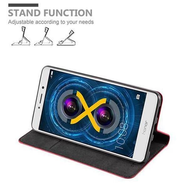 Huawei MATE 9 LITE / GR5 2017 / Honor 6X Suojakotelo Suojakuori Lompakkokotelo Matkapuhelinkotelo jossa magneettisuljenta, jalusta-toiminto ja