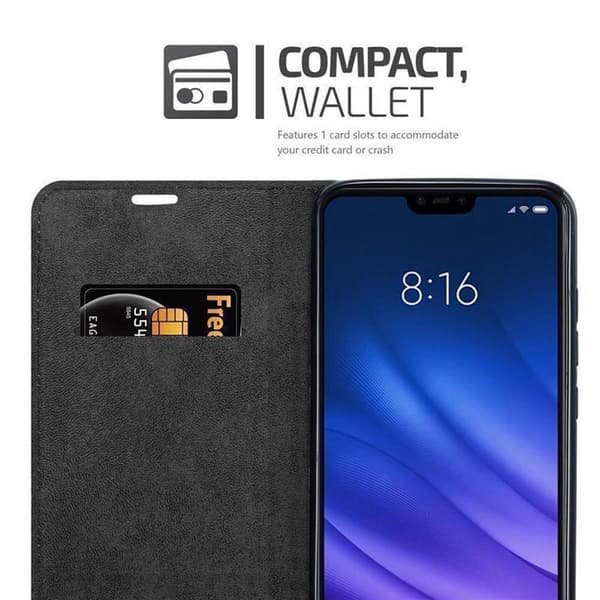 Xiaomi Mi 8 LITE Suojakotelo Suojakuori Lompakkokotelo Matkapuhelinkotelo jossa magneettisuljenta, jalusta-toiminto ja korttitasku