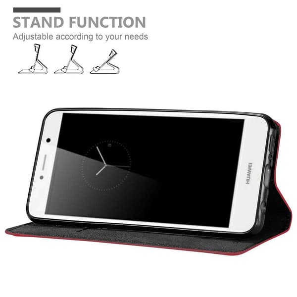Huawei Enjoy 7 PLUS Suojakotelo Suojakuori Lompakkokotelo Matkapuhelinkotelo jossa magneettisuljenta, jalusta-toiminto ja korttitasku