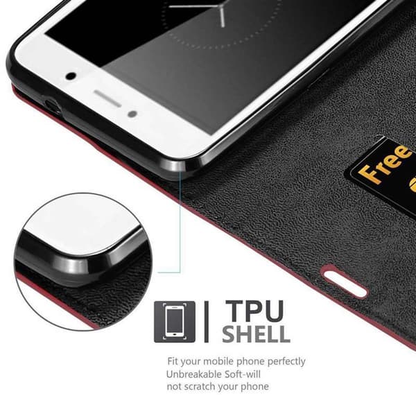 Huawei Enjoy 7 PLUS Suojakotelo Suojakuori Lompakkokotelo Matkapuhelinkotelo jossa magneettisuljenta, jalusta-toiminto ja korttitasku