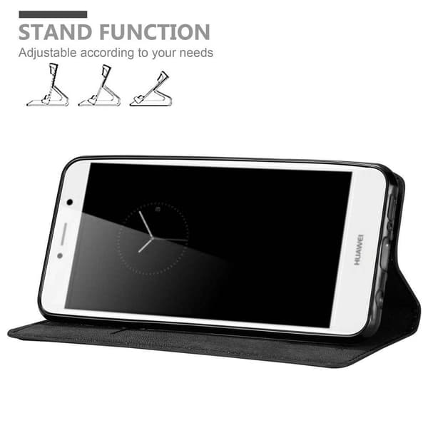 Huawei Enjoy 7 PLUS Suojakotelo Suojakuori Lompakkokotelo Matkapuhelinkotelo jossa magneettisuljenta, jalusta-toiminto ja korttitasku