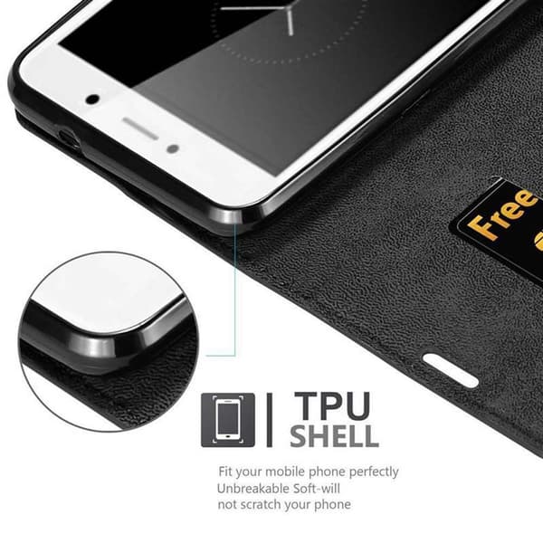 Huawei Enjoy 7 PLUS Suojakotelo Suojakuori Lompakkokotelo Matkapuhelinkotelo jossa magneettisuljenta, jalusta-toiminto ja korttitasku