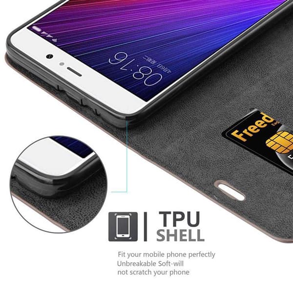 Xiaomi Mi 5s PLUS Fodral Skal Plånboksfodral Case med magnetisk stängning, ståfunktion och kortficka