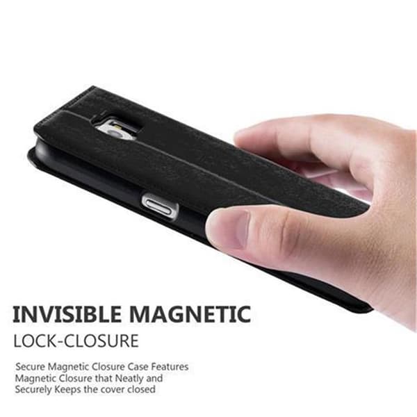 Samsung Galaxy S6 Suojakotelo Suojakuori Lompakkokotelo Matkapuhelinkotelo jossa magneettisuljenta, jalusta-toiminto ja korttitasku
