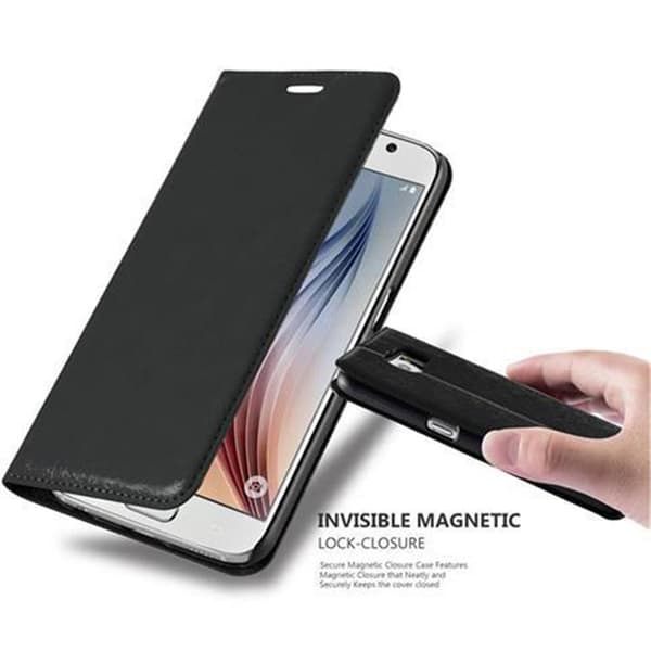 Samsung Galaxy S6 Suojakotelo Suojakuori Lompakkokotelo Matkapuhelinkotelo jossa magneettisuljenta, jalusta-toiminto ja korttitasku
