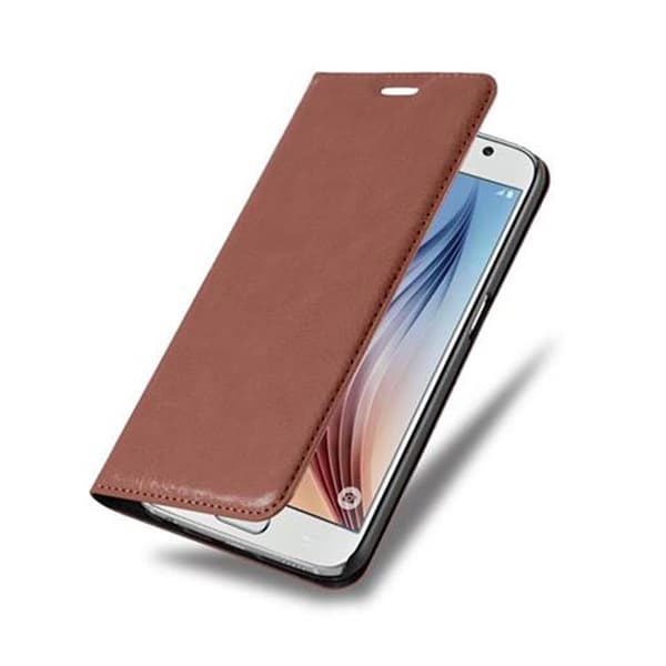 Samsung Galaxy S6 Suojakotelo Suojakuori Lompakkokotelo Matkapuhelinkotelo jossa magneettisuljenta, jalusta-toiminto ja korttitasku