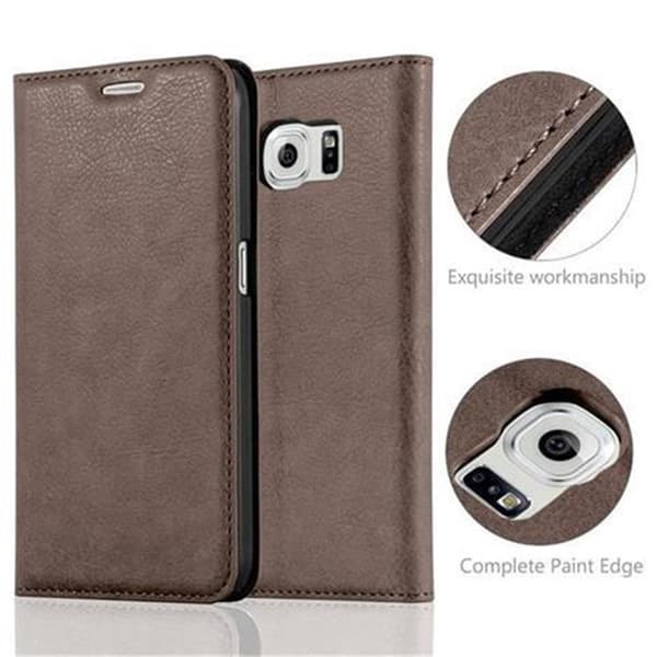 Samsung Galaxy S6 Fodral Skal Plånboksfodral Case med magnetisk stängning, ståfunktion och kortficka