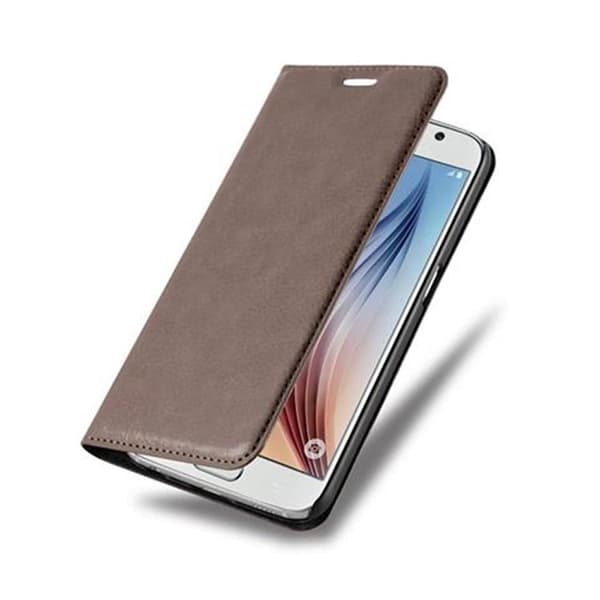 Samsung Galaxy S6 Fodral Skal Plånboksfodral Case med magnetisk stängning, ståfunktion och kortficka