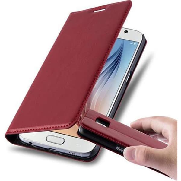 Samsung Galaxy S6 Suojakotelo Suojakuori Lompakkokotelo Matkapuhelinkotelo jossa magneettisuljenta, jalusta-toiminto ja korttitasku