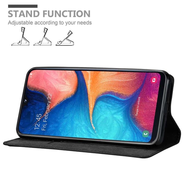 Samsung Galaxy A10e / A20e Fodral Skal Plånboksfodral Case med magnetisk stängning, ståfunktion och kortficka