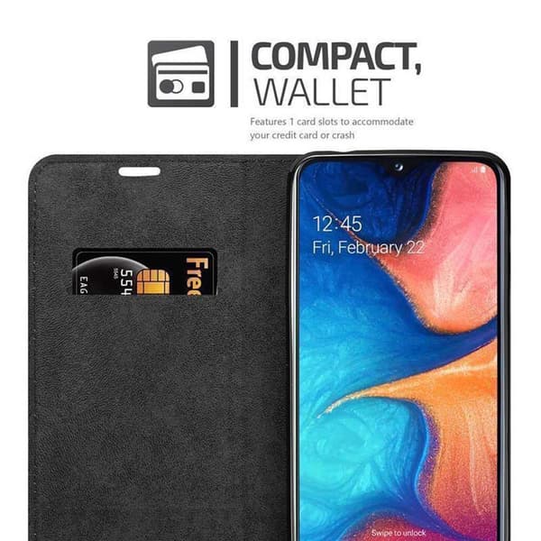 Samsung Galaxy A10e / A20e Fodral Skal Plånboksfodral Case med magnetisk stängning, ståfunktion och kortficka