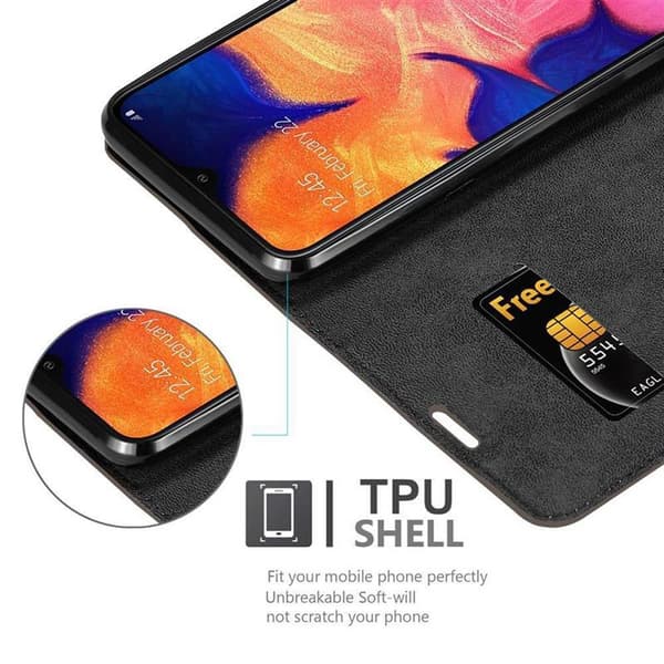 Samsung Galaxy A10 / M10 Suojakotelo Suojakuori Lompakkokotelo Matkapuhelinkotelo jossa magneettisuljenta, jalusta-toiminto ja korttitasku