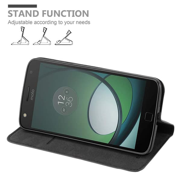 Motorola MOTO Z PLAY Suojakotelo Suojakuori Lompakkokotelo Matkapuhelinkotelo jossa magneettisuljenta, jalusta-toiminto ja korttitasku