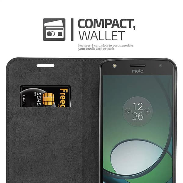 Motorola MOTO Z PLAY Suojakotelo Suojakuori Lompakkokotelo Matkapuhelinkotelo jossa magneettisuljenta, jalusta-toiminto ja korttitasku