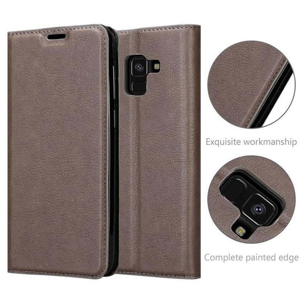 Samsung Galaxy A8 2018 Fodral Skal Plånboksfodral Case med magnetisk stängning, ståfunktion och kortficka