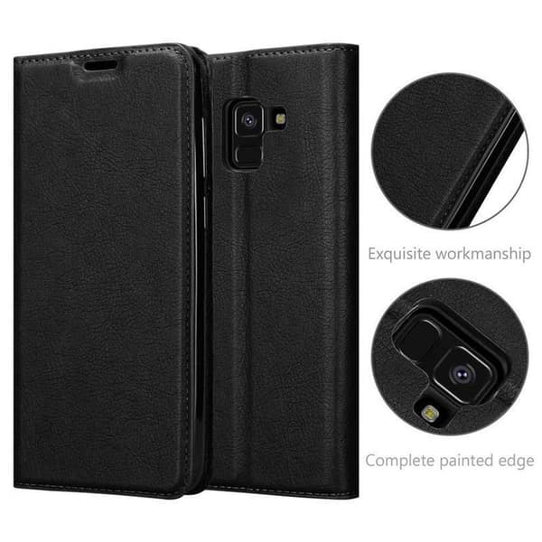 Samsung Galaxy A8 2018 Fodral Skal Plånboksfodral Case med magnetisk stängning, ståfunktion och kortficka