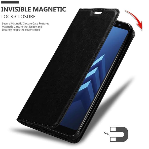 Samsung Galaxy A8 2018 Fodral Skal Plånboksfodral Case med magnetisk stängning, ståfunktion och kortficka